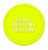 Plastic Tokens Embossed Round 0.91" Qty 7500 Fluorescent Yellow