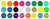 Plastic Tokens Embossed Round 0.91" Qty 9000 Token Colors