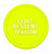 Plastic Tokens Embossed Round 0.98" Qty 2000 Fluorescent Yellow