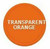Plastic Tokens Embossed Round 0.98" Qty 2000 Transparent Orange