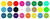 Plastic Tokens Embossed Round 0.98" Qty 3000 Token Colors