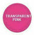 Plastic Tokens Embossed Round 0.98" Qty 7500 Transparent Pink