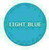 Plastic Tokens Embossed Round 1.14" Qty 2500 Light Blue