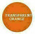 Plastic Tokens Embossed Round 1.14" Qty 3000 Transparent Orange