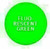 Plastic Tokens Embossed Round 1.14" Qty 4000 Fluorescent Green