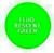 Plastic Tokens Embossed Round 1.37" Qty 3000 Fluorescent Green