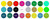 Plastic Tokens Embossed Round 1.37" Qty 7000 Token Colors