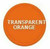 Plastic Tokens Embossed Round 1.50" Qty 2500 Transparent Orange