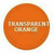 Plastic Tokens Embossed Round 1.50" Qty 3000 Transparent Orange