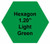 Plastic Tokens Embossed Hexagon 1.20" Qty 2000 Token Light Green