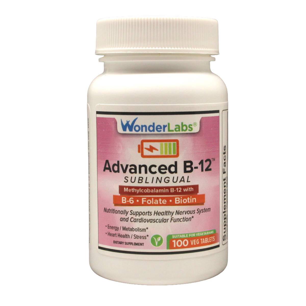 Advanced Vitamin B-12 Sublingual | B-6 - Folate