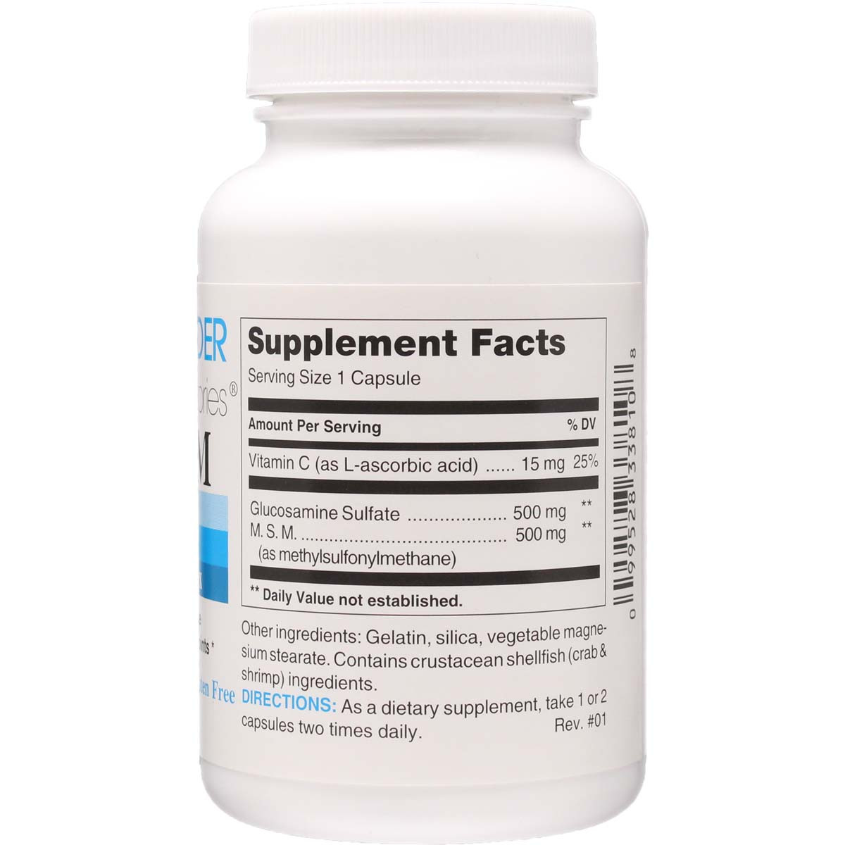 Glucosamine Sulfate & MSM 1000 mg Complex