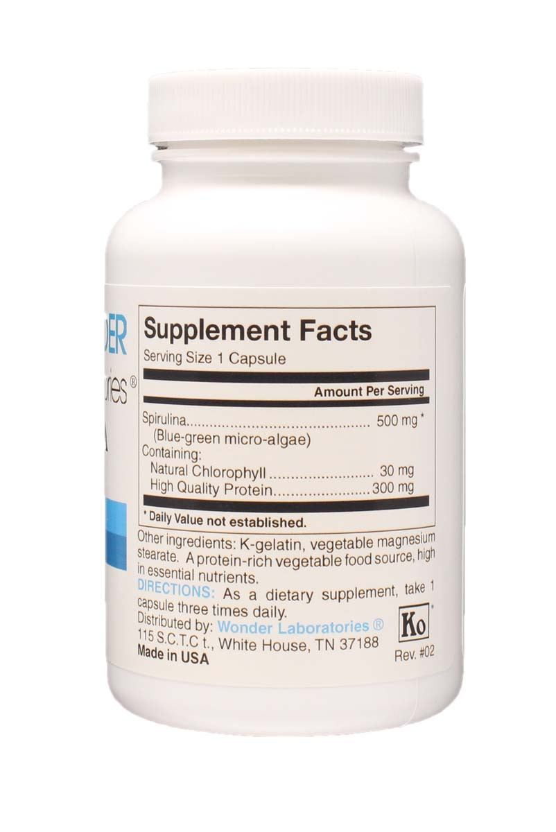 Spirulina 500 mg Blue Green Micro Algae