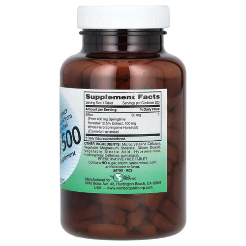 Silica 500 Herbal Supplement | Guaranteed Potency