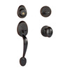 Dynasty Hardware COL-ASP-100-12P Colorado Front Door Handleset, Aged, Oil Rubbed Bronze with Aspen Knob
