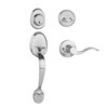 Dynasty Hardware COL-HER-100-15L Colorado Front Door Handleset with Heritage Lever Left Hand, Satin Nickel