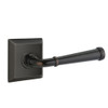 Emtek 8231-ME-US10B Merrimack Door Lever Privacy Set With Quincy Rosette Oil Rubbed Bronze