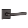 Emtek 7211-CR-FB Cimarron Sandcast Bronze Door Lever Privacy Set With #6 Rosette Flat Black Bronze