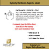 Dynasty Hardware AUG-00-26D Grade 2 Commercial Duty Office Door