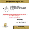 Dynasty Hardware AUG-05-26D Grade 2 Commercial Duty Storeroom Function Keyed Lever Lockset, ADA, Satin Chrome Finish