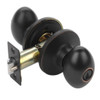 Dynasty Hardware ASP-00-12P Aspen Keyed Entry Door Knob, Aged Oil Rubbed Bronze