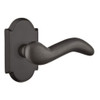 Emtek 7058-CD-FB Cody Sandcast Bronze Door Lever Dummy Set With #1 Rosette Flat Black Bronze