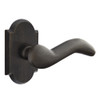 Emtek 7058-CD-MB Cody Sandcast Bronze Door Lever Dummy Set With #1 Rosette Medium Bronze