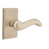 Emtek 7104-CD-TWB Cody Sandcast Bronze Door Lever Passage Set With #3 Rosette Tumbled White Bronze