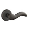 Emtek 7106-CD-MB Cody Sandcast Bronze Door Lever Passage Set With #2 Rosette Medium Bronze