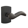Emtek 7200-CD-MB Cody Sandcast Bronze Door Lever Privacy Set With #4 Rosette Medium Bronze