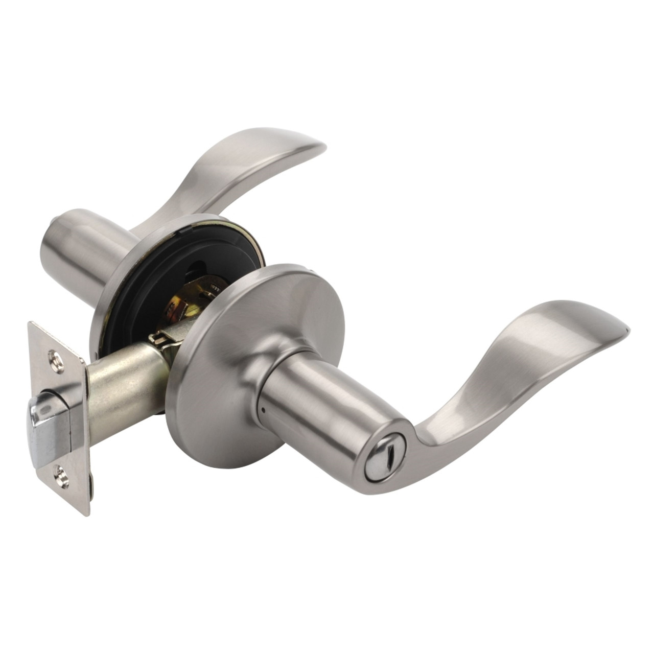 Dynasty Hardware HER-30-US15 Heritage Lever Privacy Set, Satin