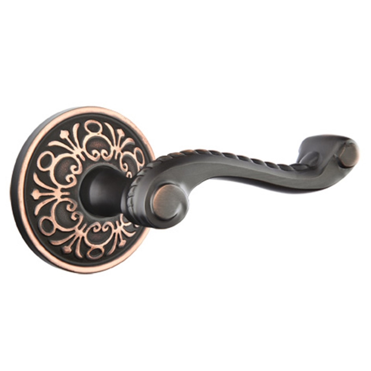 Two Vintage Doorknob Photo Holder - Rose