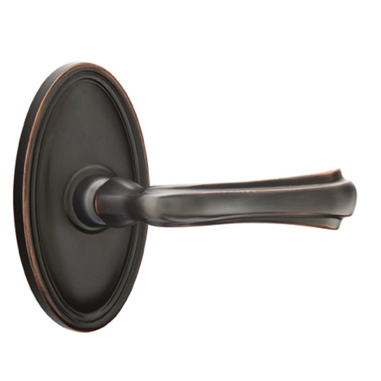 Bronze Oval Dummy Knob with Square Plate
