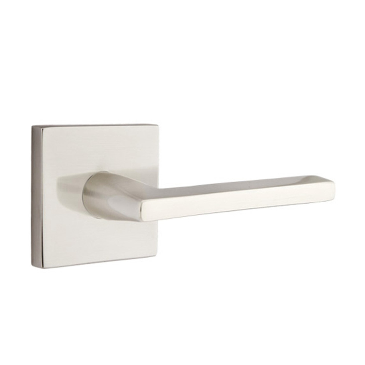 Emtek 5050-HLO-US15 Helios Door Lever Dummy Set With Square Rosette Satin  Nickel