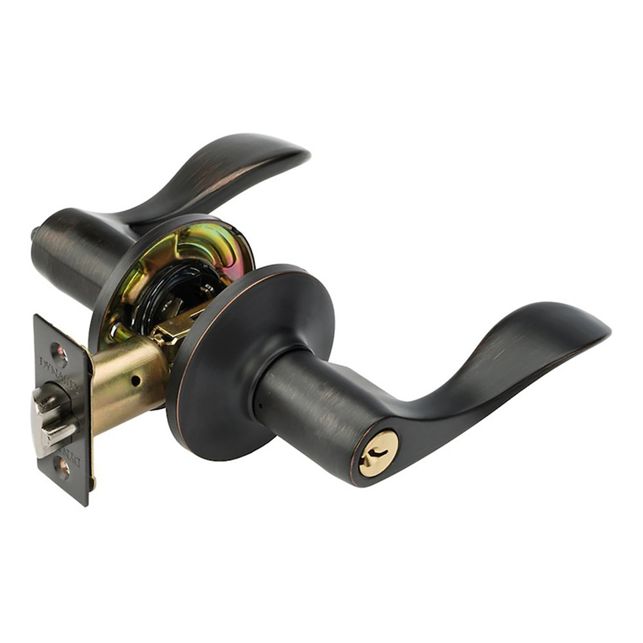 Dynasty Hardware HER-00-12P, Heritage Front Door Entry Lever Lockset, Aged  Oil Rubbed Bronze