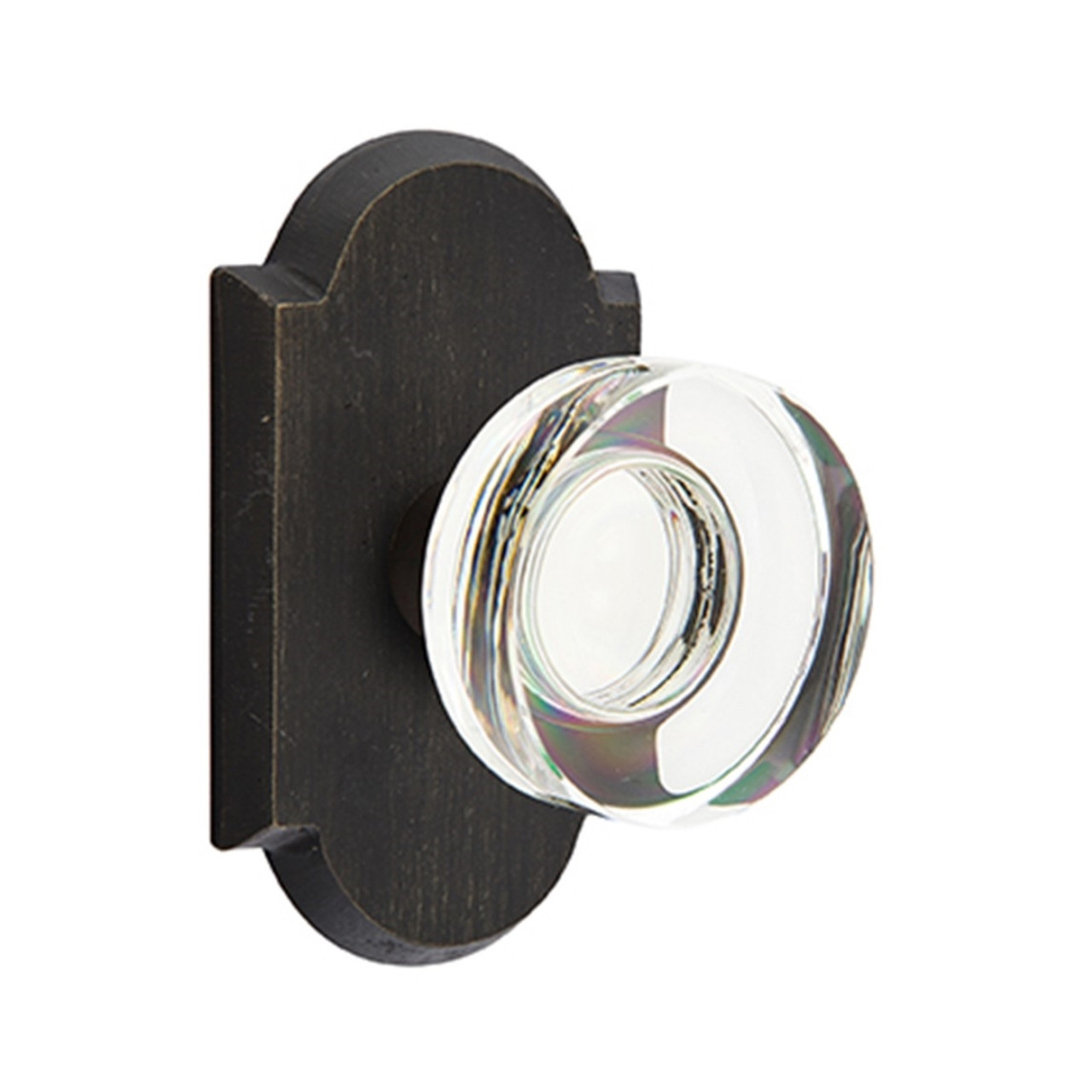 Emtek Modern Disc Crystal Door Knob Set