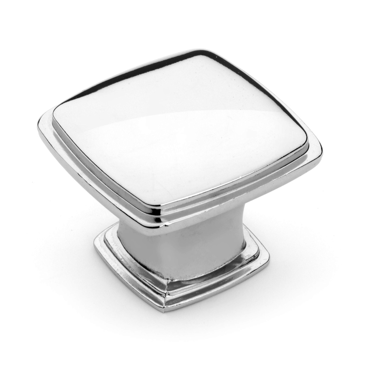 Dynasty Hardware K-81091-26 Cabinet Knob 1-1/4-Inch Square, Polished Chrome