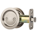 Dynasty Hardware Round Hall/Closet Passage Pocket Door Latch Satin NIckel
