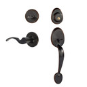 Dynasty Hardware COL-MON-100-12P-RH Colorado Front Door Handleset, Aged Oil Rubbed Bronze, With Monterey Lever, Right Hand
