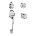 Dynasty Hardware COL-SIE-100-15 Colorado Front Door Handle Set with Sierra Knob, Satin Nickel