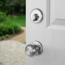 Dynasty Hardware COL-TAH-100-15 Colorado Front Door Handleset, Satin Nickel with Tahoe Knob