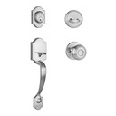 Dynasty Hardware DEN-SIE-100-15 Denver Front Door Handleset, Satin Nickel with Sierra Knob