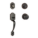 Dynasty Hardware DEN-TAH-100-12P Denver Front Door Handleset, Aged, Oil Rubbed Bronze with Tahoe Knob