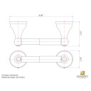 Dynasty Hardware 5021-ORB Brentwood Toilet Paper Holder Oil Rubbed Bronze