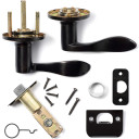 Dynasty Hardware HER-82-12P Heritage Lever Passage Set, Aged Oil Rubbed Bronze