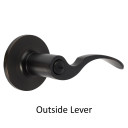 Dynasty Hardware MON-30-12P Monterey Lever Privacy Set, Aged Oil Rubbed Bronze