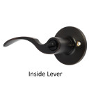 Dynasty Hardware MON-30-12P Monterey Lever Privacy Set, Aged Oil Rubbed Bronze