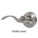 Dynasty Hardware MON-30-US15 Monterey Lever Privacy Set, Satin Nickel