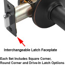 Dynasty Hardware MON-82-12P Monterey Lever Passage Set, Aged Oil Rubbed Bronze