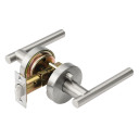 Dynasty Hardware MAN-30-US15, Manhattan Lever Privacy Door Lever Set, Satin Nickel